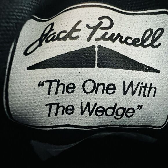 Converse Jack Purcell Magenta Pink Low Top Lace up Wedge Sneakers - Size 10.5 - Picture 8 of 9